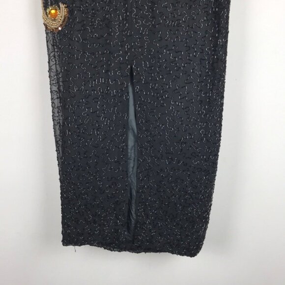 LIME NITE • Vintage Silk Dress - Picture 6 of 7